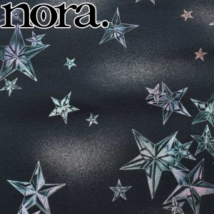 トゥインクル・スター　Bブラック系　シーチング生地　10cm単位　切り売り　SN1013　ノラ　NORA.　（200）　［在庫限り］