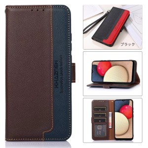 OPPO Reno5 A レザーケース 手帳型 お財布 カード収納 RFID スキミング防止機能 革 レッド 赤 ブラウン 黒 ブラック