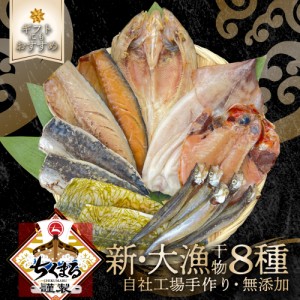 リニューアル ちくまる 謹製 新・大漁8種 送料無料 グルメ 海鮮 いか 魚 干物 ひもの おつまみ つまみ 晩酌 海の幸 おいしい 贈り物 ギフ