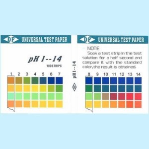 pH試験紙 ペーハー （スティックタイプ） pH1-14