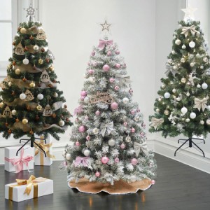 クリスマスツリー 北欧風 ツリーセット おしゃれ 150cm オーナメント イルミ付き スリム 飾り Xmas christmas tree 可愛い