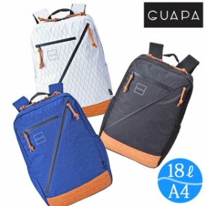 リュック a4 撥水 GUAPA グアパ X-Pac リュック 18L [51000] 撥水 A4 PC収納 通勤 通学 レディース メンズ おしゃれ 大容量 黒 紺 白 ブ