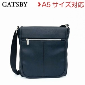 GATSBY かぶせ ショルダーバッグ A5対応 gb-041m 斜めがけ ショルダー メンズ ショルダーバック メンズバッグ 黒 ブラック 人気 おしゃれ