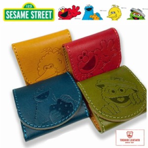 セサミストリート サイフ SESAMESTREET 栃木レザー BOX小銭入れ sew-2 メンズ レディース 財布 大人 革 サイフ エルモ クッキーモンスタ