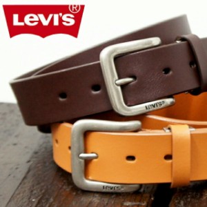 【メンズベルト 】 Levi’s(リーバイス) 牛革ベルト 3.5cm幅 長さ調節可能 100cmまで【15116020】ベルト メンズ 本革 カジュアル ブラン