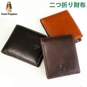 折りたたみ財布/Hush Puppies（ハッシュパピー）マゴシリーズ キップ調アニリンツヤ牛革 二つ折り財布 [hp0345] 革 メンズ レディース ブ