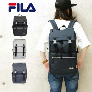 かぶせリュック 通学 FILA フィラ かぶせリュック デイパック fl-0004 バッグ 男女兼用バッグ 黒 紺 灰色 ブラック ネイビー グレー a4 