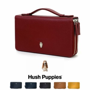 レディース 財布 長財布 ラウンドファスナー Hush Puppies ハッシュパピー Wファスナー長財布 hp1081 大きめ 大容量 メンズ財布 男女兼用