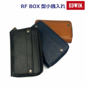 【ラッピング袋無料】メンズ 小銭入れ EDWIN エドウィン リサイクルレザー ラウンドファスナーコインケース 0510636 メンズ カード収納 