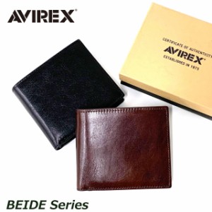 【ラッピング袋無料】二つ折り財布 メンズ 折り財布 AVIREX アビレックス BEIDE 二つ折り財布 ax9100 バッグ 小物 学生 財布 高校生 メン