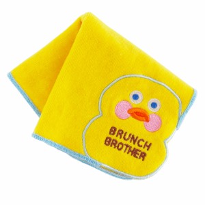 ブランチブラザー　コーナー刺繍タオルハンカチ　ダック　【BRUNCH BROTHER】