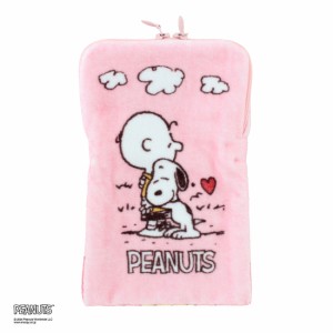 スヌーピー　ペットボトルタオル　スヌーピーとチャーリー・ブラウン　ピンク　【PEANUTS】