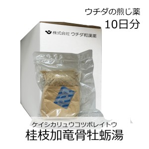 【第2類医薬品】ウチダ和漢薬 煎じ薬 桂枝加竜骨牡蛎湯 10日分/ けいしかりゅうこつぼれいとう 神経質 不眠症 小児夜泣き 夜尿症 眼精疲