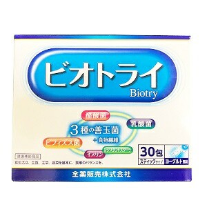 【全薬工業】 ビオトライ錠 30包/ 健康補助食品 乳酸菌/整腸 便秘 軟便 腹部膨満感 biotry