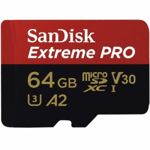 SanDisk Extreme PRO マイクロsdカード microSDカード 64GB microsdカード SanDisk サンディスク UHS-I U3 4K A2 R:200MB/s W:90MB/s SDS