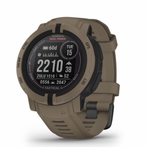 GARMIN(ガーミン) Instinct 2 Dual Power Tactical Edition Coyote Tan Suica対応 タフネスアウトドア GPS ウォッチ 【日本正規品】