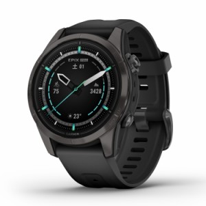 ガーミン(GARMIN) epix Pro 42mm Sapphire Ti Carbon Gray DLC / Black AMOLEDディスプレイ搭載 マルチスポーツGPSウォッチ  【日本正規