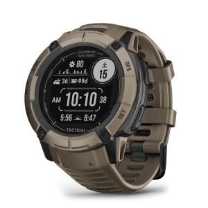 ガーミン(GARMIN) Instinct 2X Dual Power Tactical Edition Coyote Tan タフネスGPSスマートウォッチ Suica対応 防水 防塵 耐熱【日本正