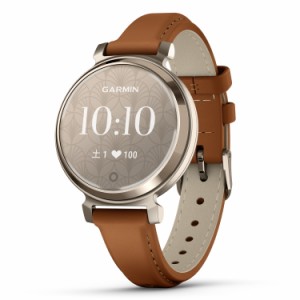 ガーミン(GARMIN)  Lily 2 Classic Tan Leather / Cream Gold  [Suica対応モデル] 【日本正規品】