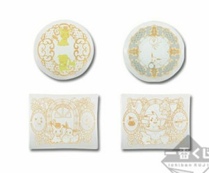 【新品】 一番くじ Pokemon Mimikkyu's Antique and Tea  E賞 アンティーク風ガラスプレート4種セット　皿　小物入れ　小皿　ピカチュウ