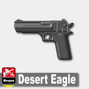 カスタムレゴ カスタムパーツ LEGO 武器　ハンドガン  アーミー 装備品　Desert Eagle デザートイーグル　アイアンブラック