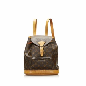 ルイ ヴィトン モノグラム モンスリMM リュック バックパック M51136 ブラウン PVC レザー レディース LOUIS VUITTON 【中古】