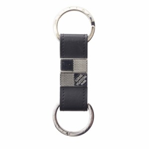 ルイ ヴィトン LOUIS VUITTON キーリング LVサークル メタル/レザー シルバー×ブラック キーホルダー チャーム ユニセックス M67362 送料無料【中古】 r9359a キーケース 公式 サイト販売