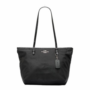 コーチ トートバッグ ショルダーバッグ F25907 ブラック ナイロン レザー レディース COACH 【中古】