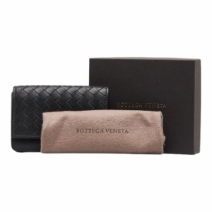 ボッテガヴェネタ 名刺入れ カードケース ブラック レザー メンズ BOTTEGAVENETA 【中古】