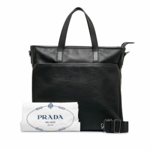 プラダ ハンドバッグ ショルダーバッグ 2WAY ブラック レザー レディース PRADA 【中古】