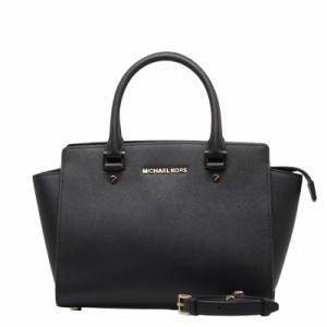 マイケルコース ハンドバッグ ショルダーバッグ 2WAY ブラック ゴールド レザー レディース Michael Kors 【中古】