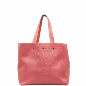 フルラ ロゴ ゴールド金具 トートバッグ ショルダーバッグ ピンク レザー レディース Furla 【中古】