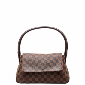 ルイ ヴィトン ダミエ ミニ ルーピング スペシャルオーダー ハンドバッグ ショルダーバッグ N51148 ブラウン PVC LOUIS VUITTON【中古】