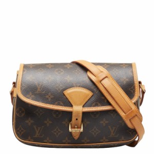 ルイ ヴィトン モノグラム ソローニュ 斜め掛け ショルダーバッグ M42250 ブラウン PVC レザー レディース LOUIS VUITTON 【中古】