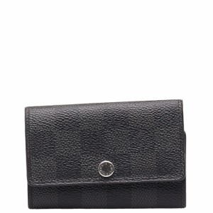 ルイ ヴィトン ダミエ グラフィット ミュルティクレ6 キーケース N62662 ブラック PVC レザー レディース LOUIS VUITTON 【中古】