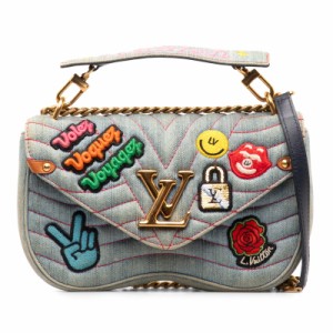 ルイ ヴィトン ニューウェーブ チェーンバッグMM ハンドバッグ ショルダーバッグ 2WAY M52566 インディゴブルー LOUIS VUITTON 【中古】