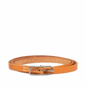 エルメス アピ1 ブレスレット ライトブラウン レザー レディース HERMES 【中古】