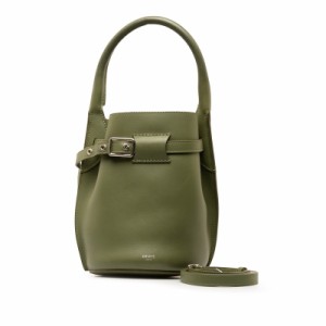 セリーヌ ビッグバッグ ナノ バケット ハンドバッグ ショルダーバッグ 2WAY 187243 カーキ グリーン レザー レディース CELINE 【中古】