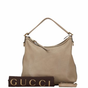 グッチ インターロッキングG ハンドバッグ ショルダーバッグ 2WAY 326514 ベージュ レザー レディース GUCCI 【中古】