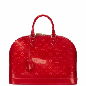 ルイ ヴィトン モノグラム ヴェルニ アルマGM ハンドバッグ M93596 ポムダムール エナメル レディース LOUIS VUITTON 【中古】