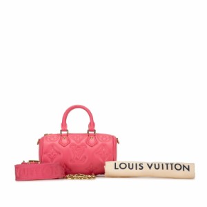 ルイ ヴィトン モノグラム パピヨンBB ハンドバッグ チェーン ショルダーバッグ 2WAY M59826 ピンク カーフ LOUIS VUITTON 【中古】