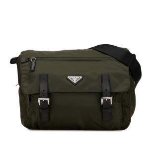 【PRADA】ショルダーバッグ 斜め掛け　メッセンジャーバッグ ナイロン レザー PRADA プラダ ショルダー バッグ メッセンジャー 斜め掛け ナイロン