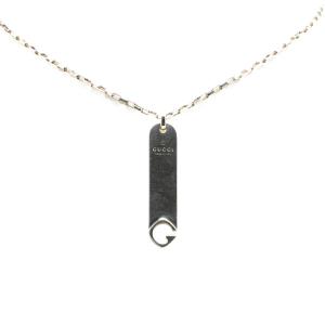 ⭐️GUCCI メンズシルバー プレート型ペンダント ネックレス GUCCI グッチ Gプレートネックレス ペンダント SV925 シルバー