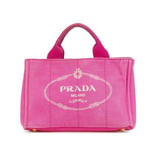 PRADA / プラダ ハンド ミニ バッグ 見分ける サテン 刺繍 ピンク 
