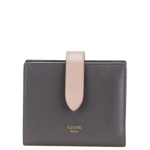 CELINE ヴィンテージ 三つ折り 馬車 ロゴ 財布 レザー ブラック 旧ロゴ 