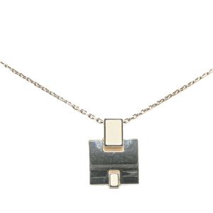 エルメス アイリーン ネックレス ホワイト シルバー メタル レディース HERMES 【中古】