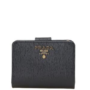 極美✨PRADA 二つ折り財布 バイカラー L字ジップ ヴィッテロムーブ レザー 極美✨PRADA 二つ折り財布 バイカラー L字ジップ ヴィッテロ