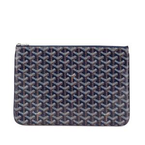 極美品 GOYARD PVC クラッチバッグ ファスナー 総柄 グリーン 緑 極美品 GOYARD PVC クラッチバッグ ファスナー 総柄 グリーン 緑