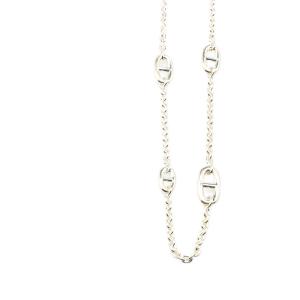 エルメス シェーヌダンクル ファランドール ロングネックレス SV925 シルバー レディース HERMES 【中古】