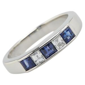 Pt900 サファイア ダイヤモンド リング 1.66ct D0.23ct（サファイア 